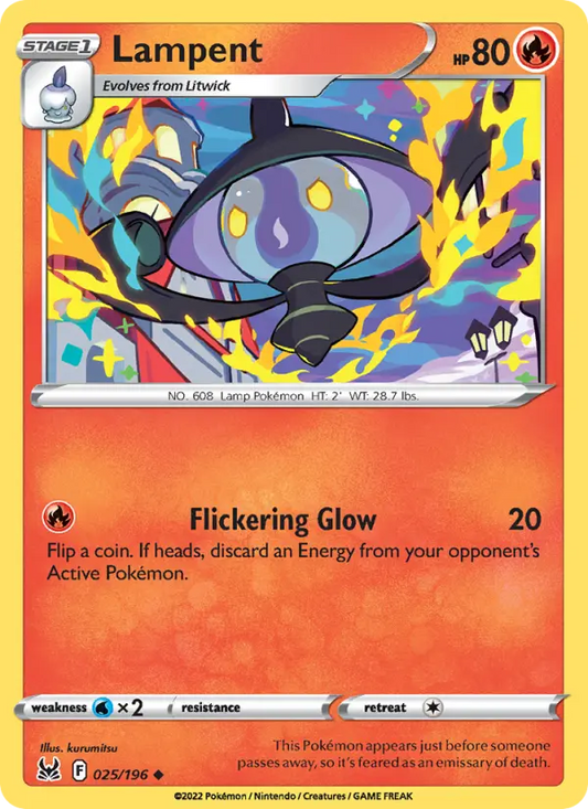 Lampent 25 Lost Origin Pokesingles