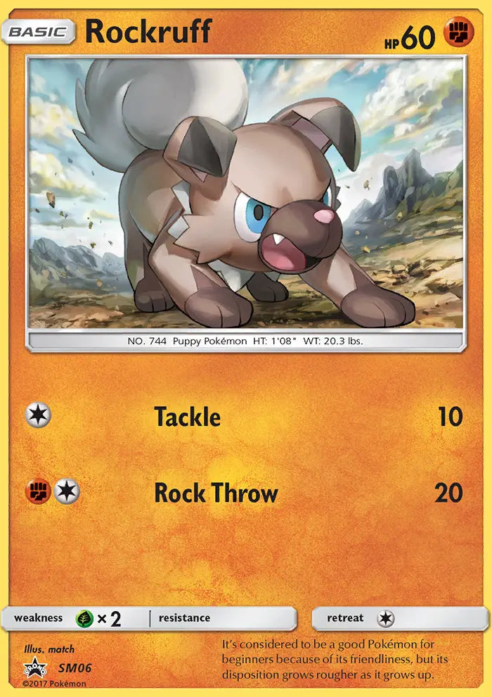 Rockruff SM06 SM Black Star Promos Pokesingles