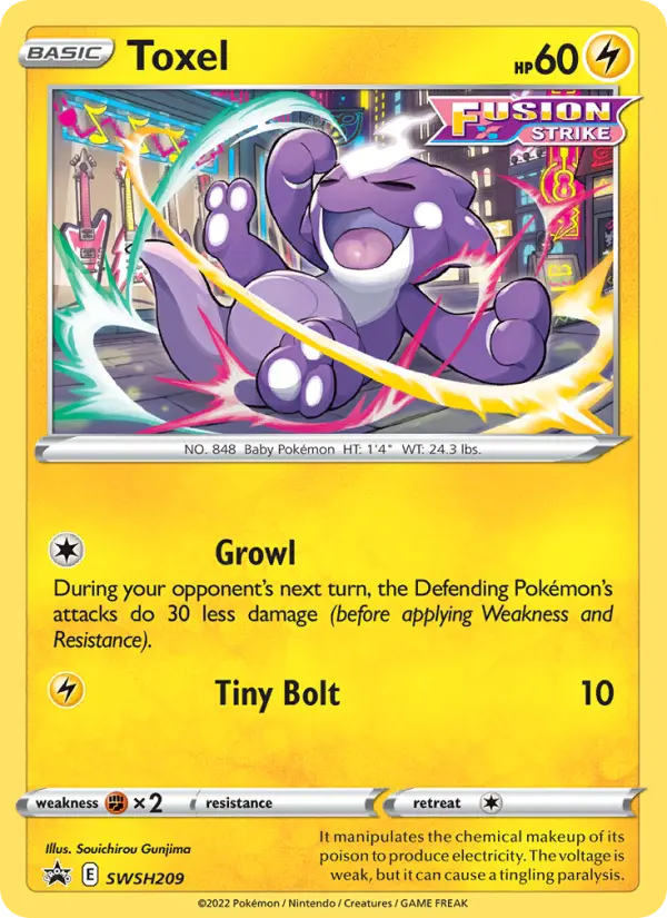 Toxel SWSH209 SWSH Black Star Promos Pokesingles