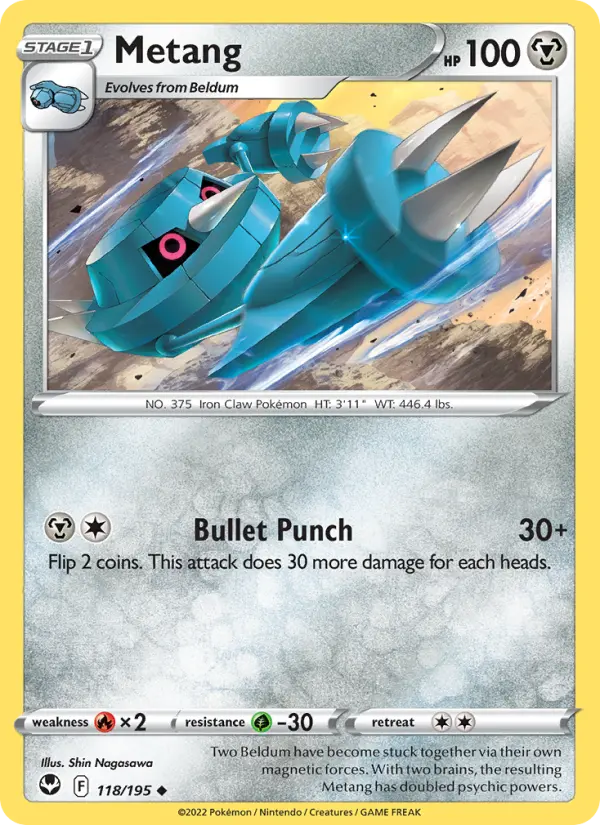 Metang 118 Silver Tempest Pokesingles