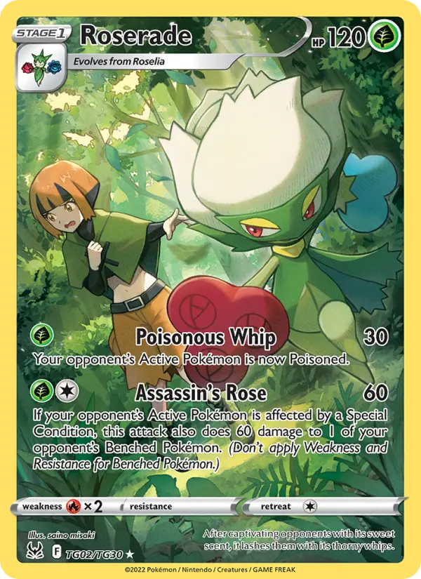 Roserade TG02 Lost Origin Pokesingles