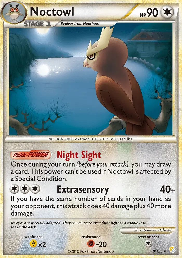 Noctowl 8 HeartGold SoulSilver Pokesingles