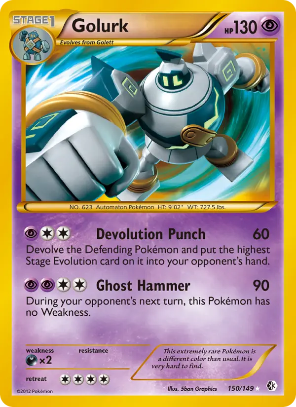 Golurk 150 Boundaries Crossed Pokesingles