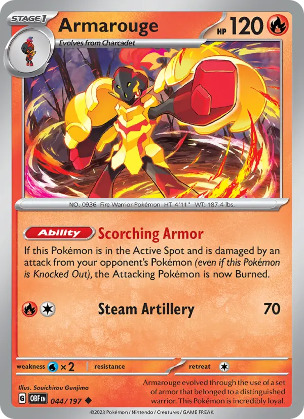 Armarouge 44 Obsidian Flames Pokesingles
