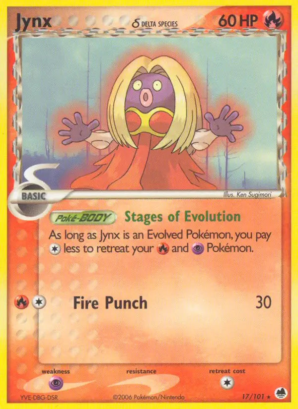 Jynx δ 17 Dragon Frontiers Pokesingles