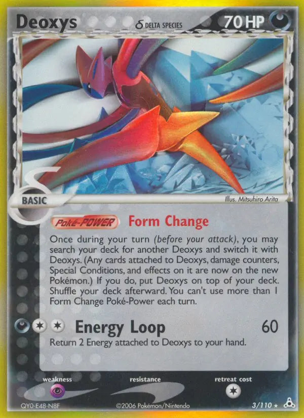 Deoxys δ 3 Holon Phantoms Pokesingles