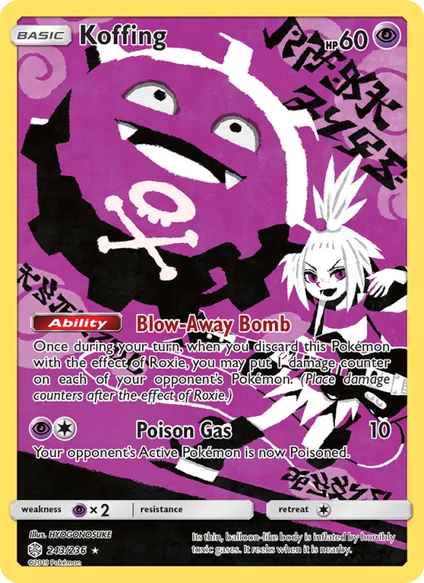 Koffing 243 Cosmic Eclipse Pokesingles