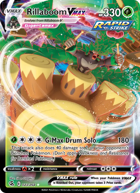 Rillaboom VMAX 23 Fusion Strike Pokesingles