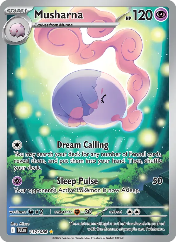 Musharna 117 Black Bolt Pokesingles