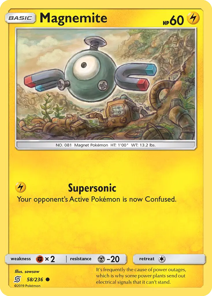 Magnemite 58 Unified Minds Pokesingles
