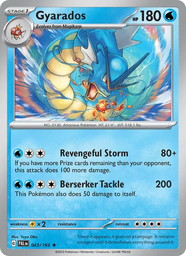 Gyarados 43 Paldea Evolved Pokesingles