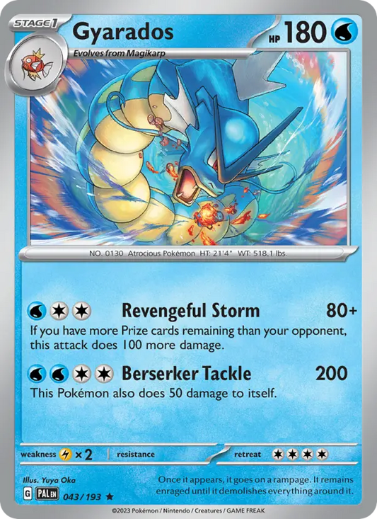 Gyarados 43 Paldea Evolved Pokesingles