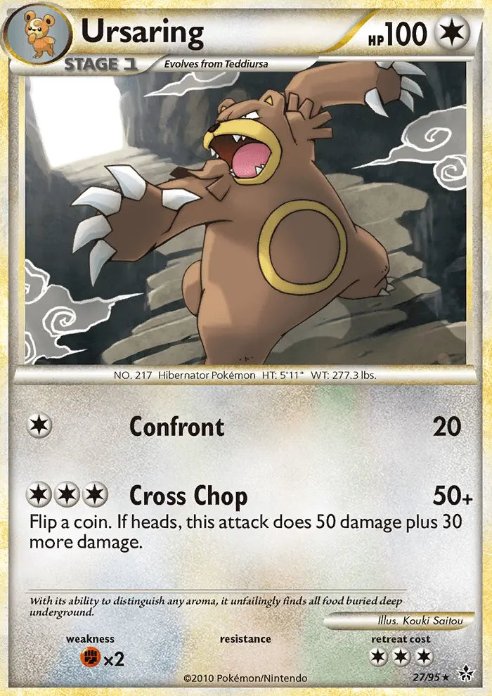 Ursaring 27 Unleashed Pokesingles