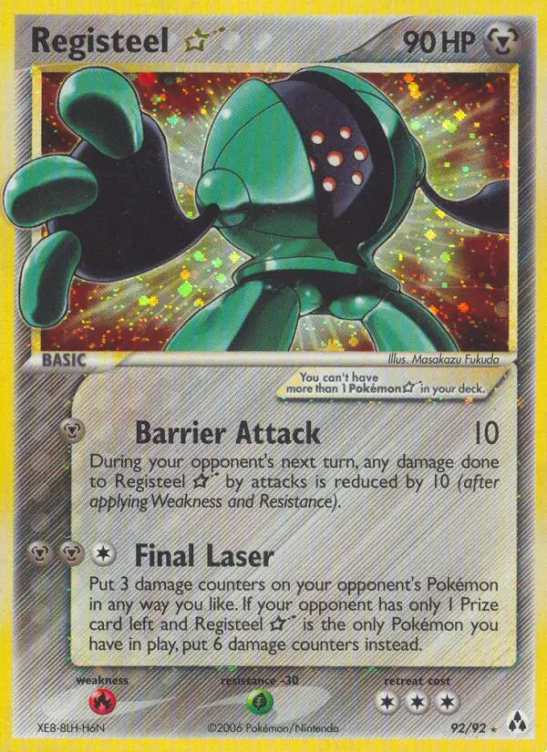 Registeel Star 92 Legend Maker Pokesingles