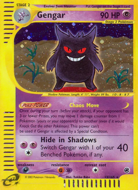 Gengar 13 Expedition Base Set Pokesingles