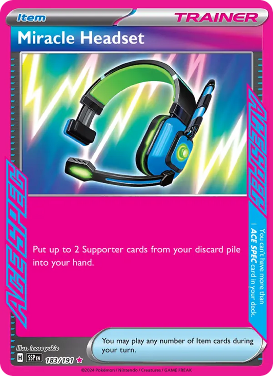 Miracle Headset 183 Surging Sparks Pokesingles