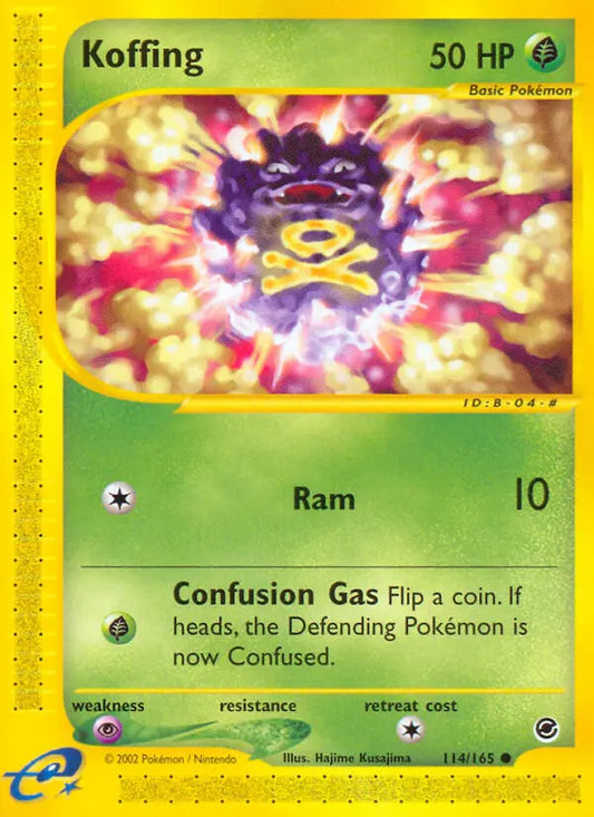 Koffing 114 Expedition Base Set Pokesingles
