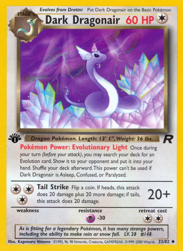Dark Dragonair 33 Team Rocket Pokesingles