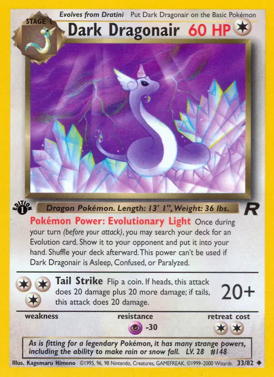 Dark Dragonair 33 Team Rocket Pokesingles