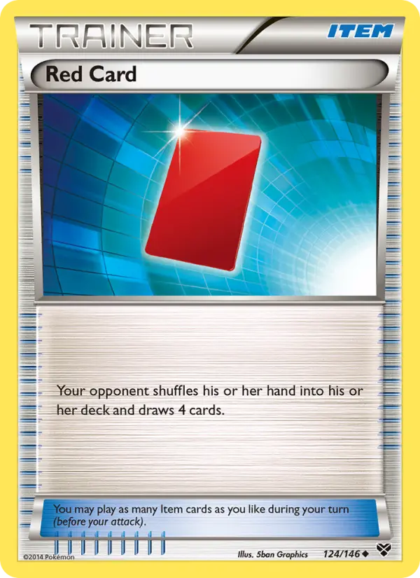 Red Card 124 XY Pokesingles