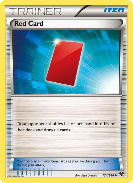 Red Card 124 XY Pokesingles