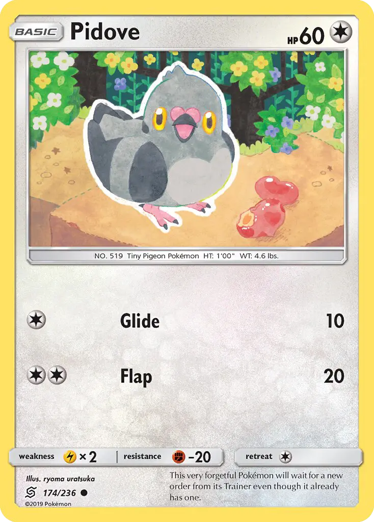Pidove 174 Unified Minds Pokesingles