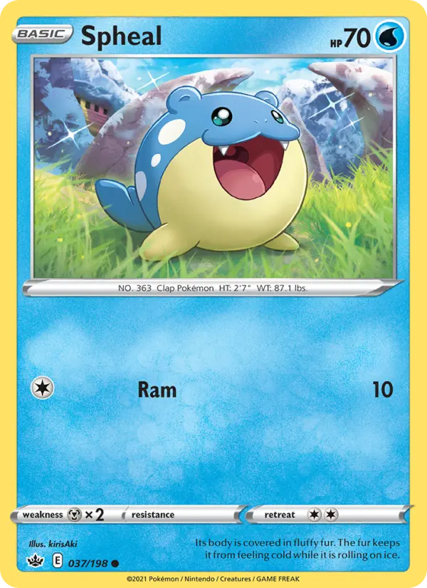 Spheal 37 Chilling Reign Pokesingles