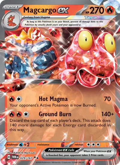 Magcargo ex 29 Twilight Masquerade Pokesingles