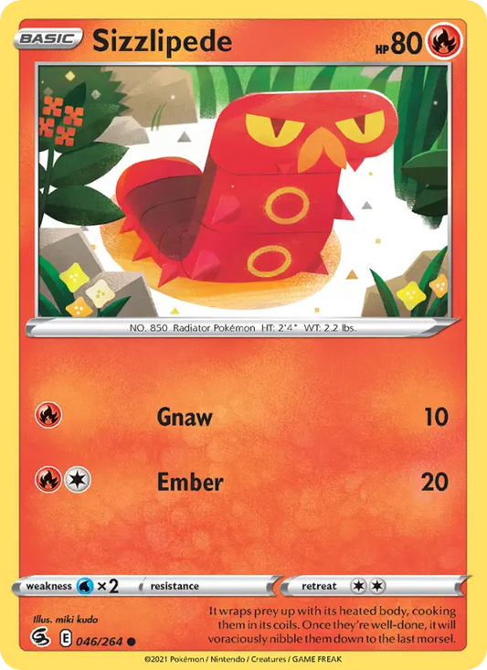 Sizzlipede 46 Fusion Strike Pokesingles