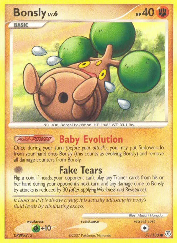 Bonsly 71 Diamond & Pearl Pokesingles