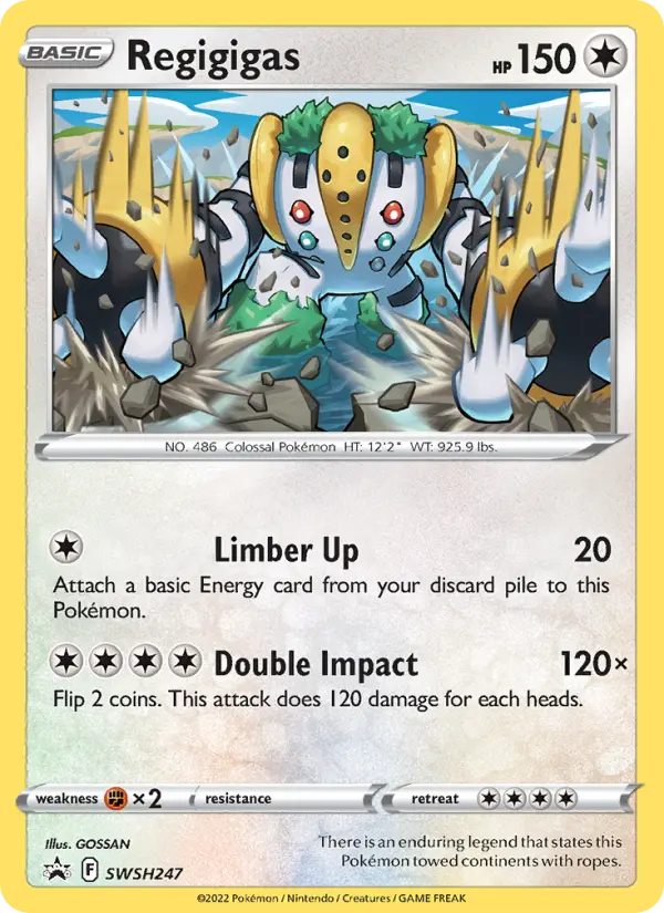 Regigigas SWSH247 SWSH Black Star Promos Pokesingles
