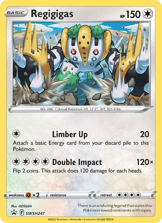 Regigigas SWSH247 SWSH Black Star Promos Pokesingles