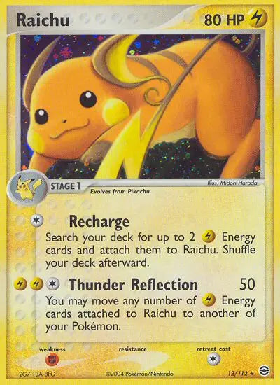 Raichu 12 FireRed & LeafGreen Pokesingles