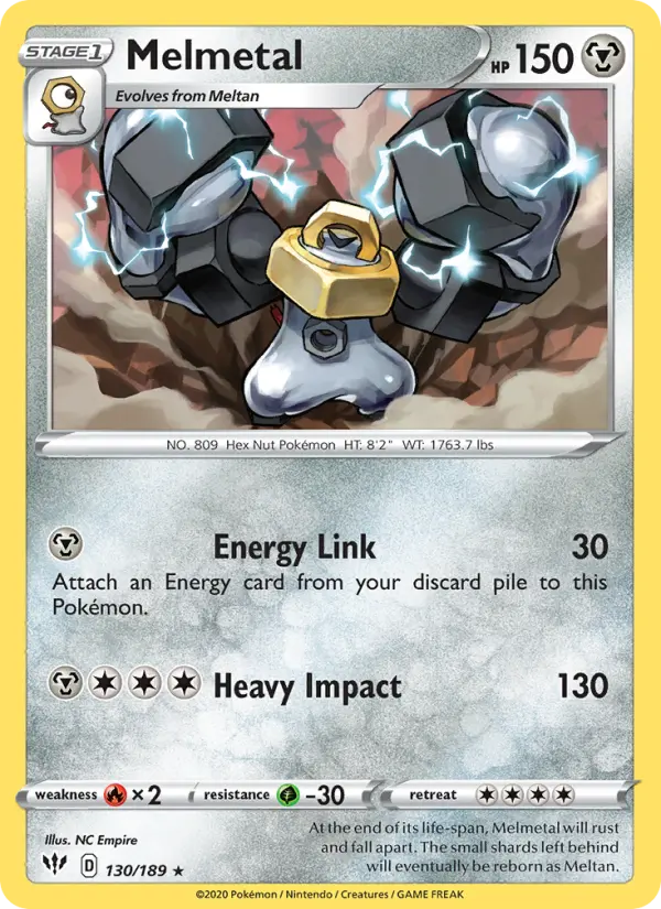 Melmetal 130 Darkness Ablaze Pokesingles