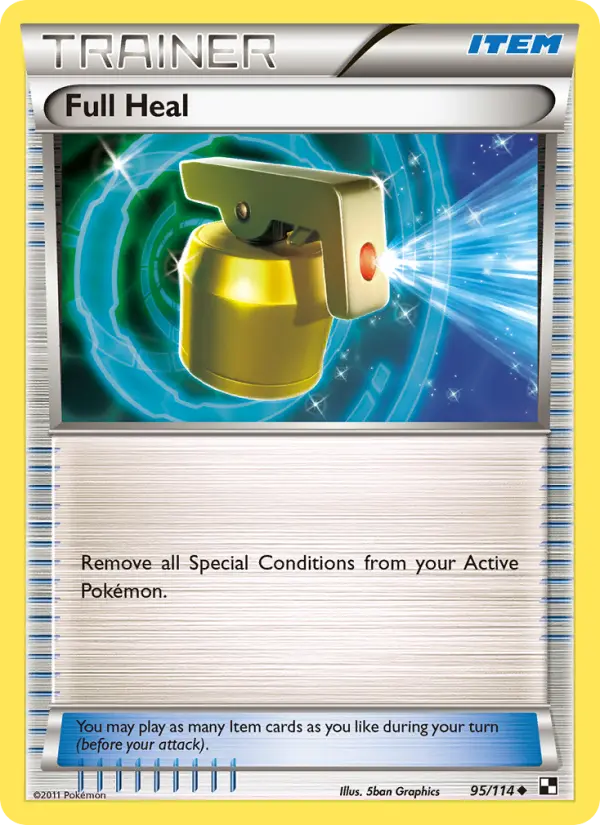 Full Heal 95 Black & White Pokesingles