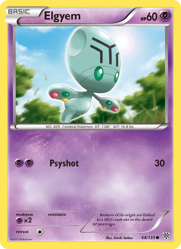 Elgyem 68 Plasma Storm Pokesingles