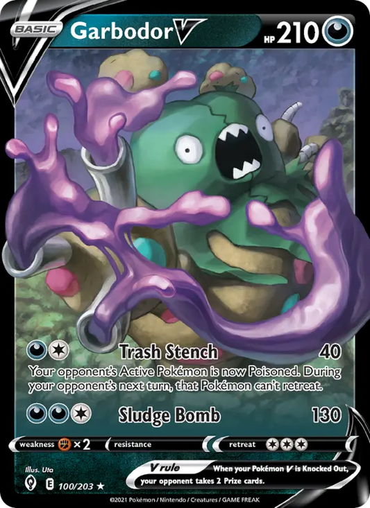 Garbodor V 100 Evolving Skies Pokesingles