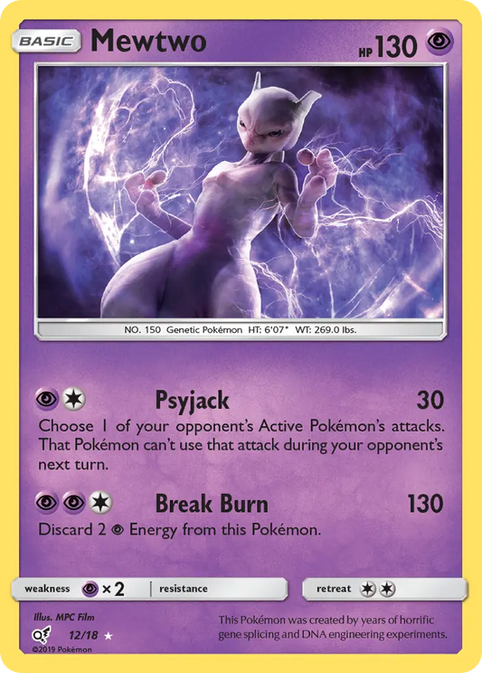 Mewtwo 12 Detective Pikachu Pokesingles