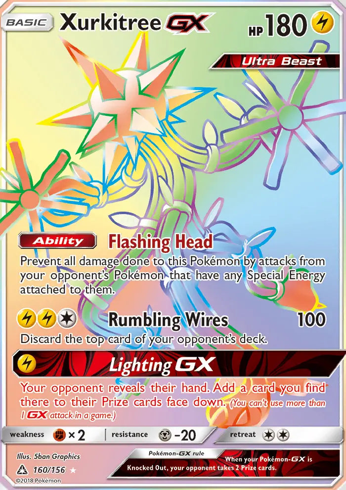 Xurkitree GX 160 Ultra Prism Pokesingles