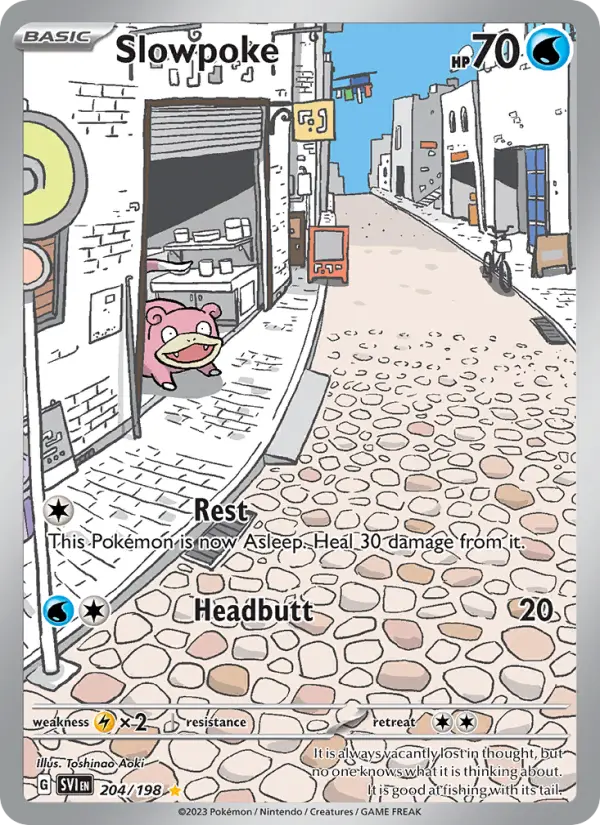 Slowpoke 204 Scarlet & Violet Pokesingles