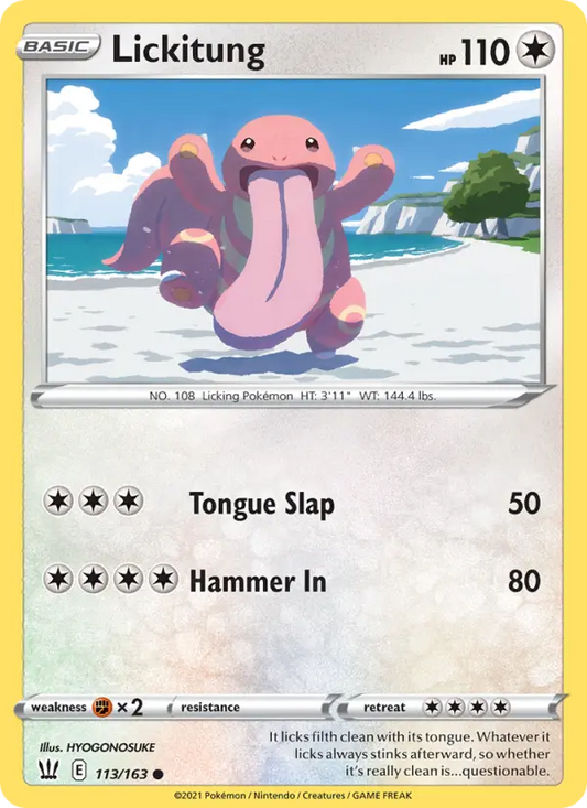 Lickitung 113 Battle Styles Pokesingles
