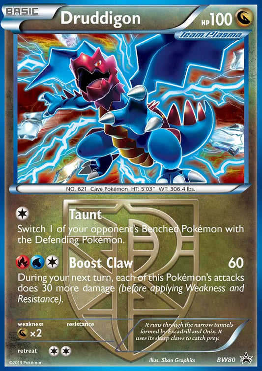 Druddigon BW80 BW Black Star Promos Pokesingles
