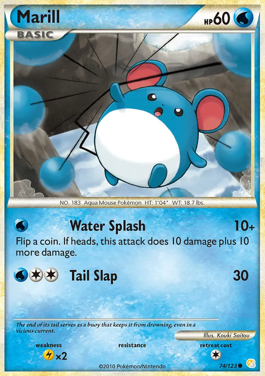 Marill 74 HeartGold SoulSilver Pokesingles