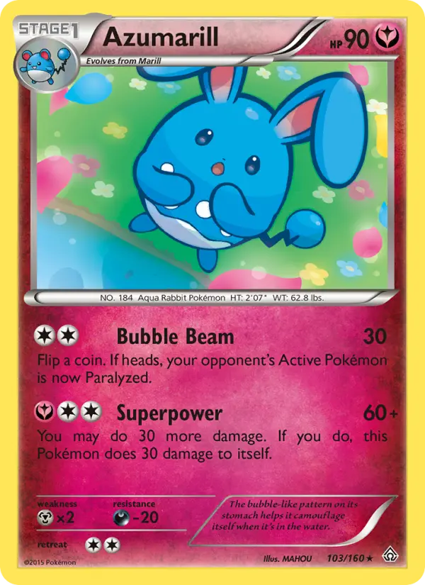 Azumarill 103 Primal Clash Pokesingles