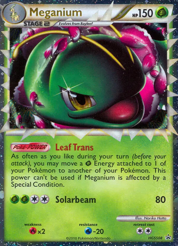 Meganium HGSS08 HGSS Black Star Promos Pokesingles