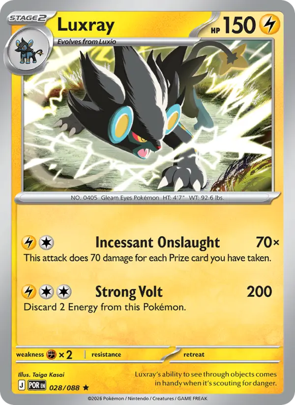 Luxray 28 Perfect Order Pokesingles