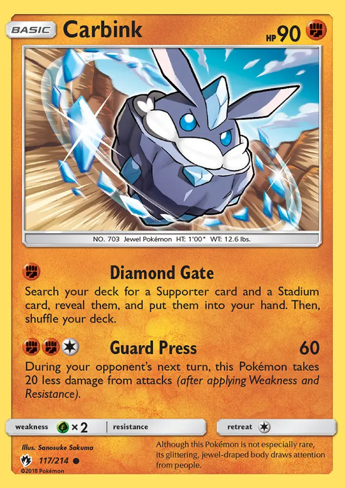 Carbink 117 Lost Thunder Pokesingles