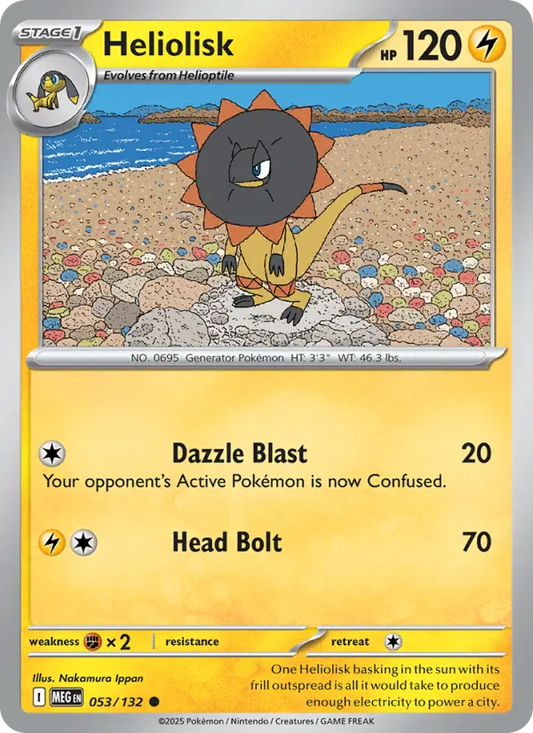 Heliolisk 53 Mega Evolution Pokesingles