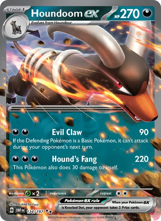 Houndoom ex 134 Obsidian Flames Pokesingles