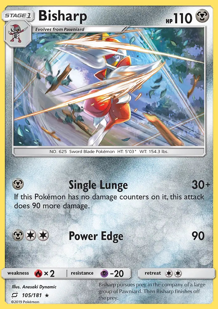 Bisharp 105 Team Up Pokesingles